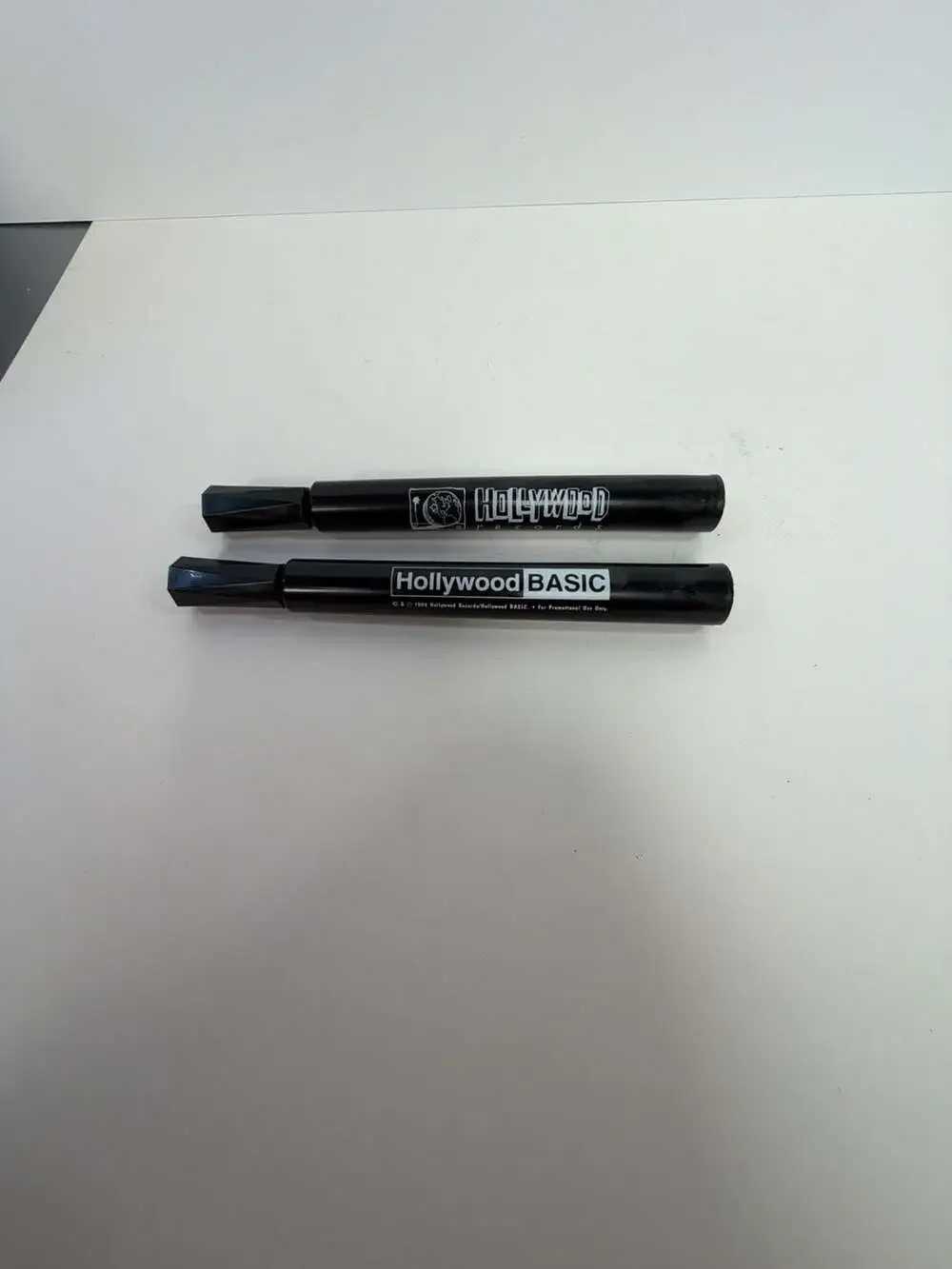 Vintage 1992 Hollywood Records/Hollywood BASIC Promotional Felt Tip Marker Pair‎